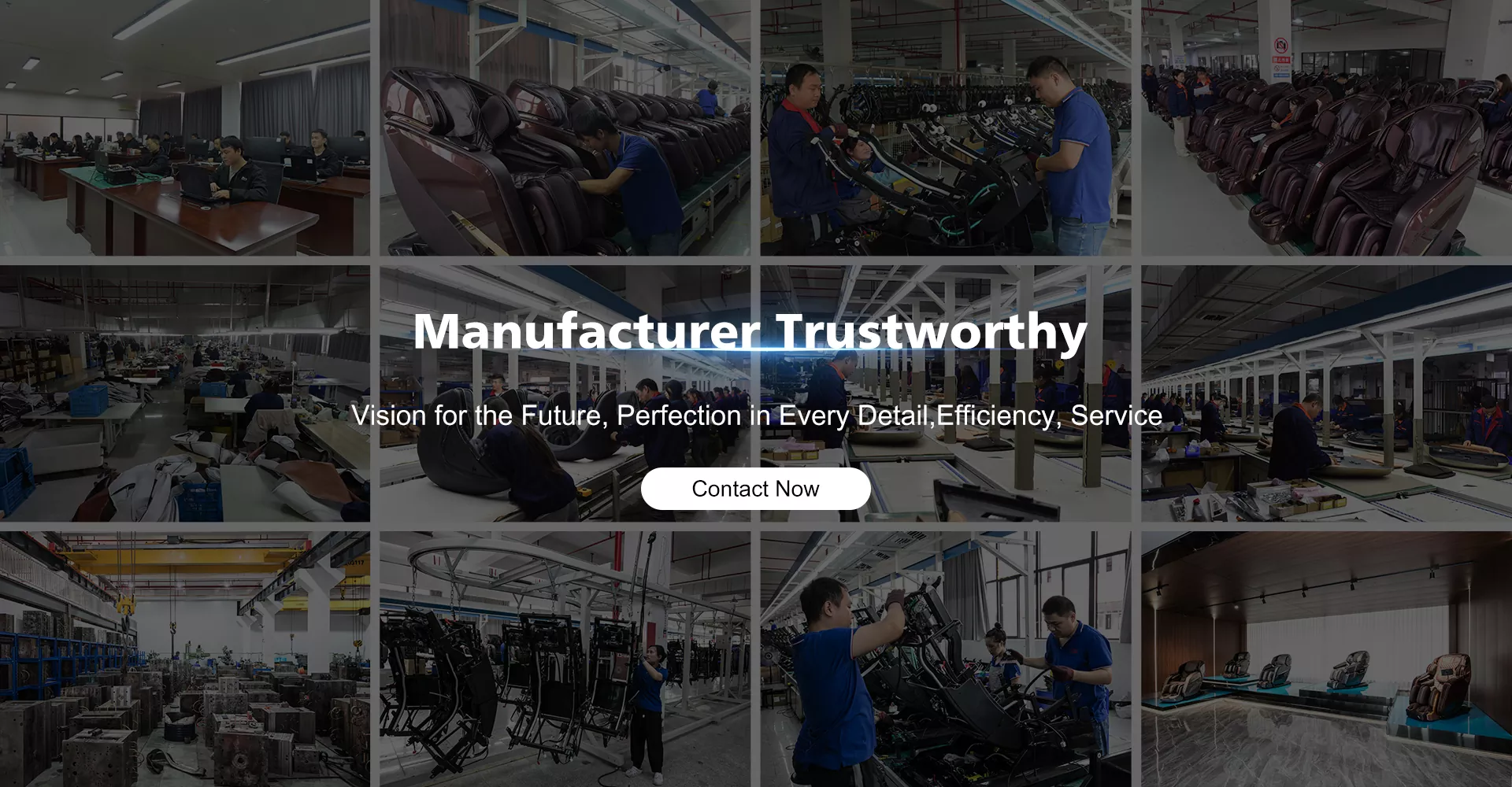 Fabricante confiável de cadeira de massagem Dual Mech na China