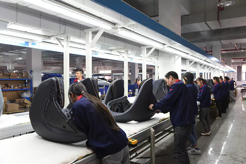 Zhouqi modern factory aerial view
